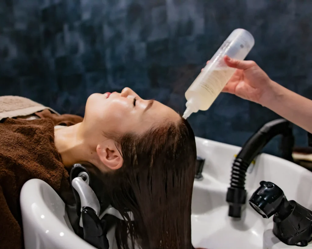 Relaxing head spa treatment at CocoRez in Port Coquitlam.