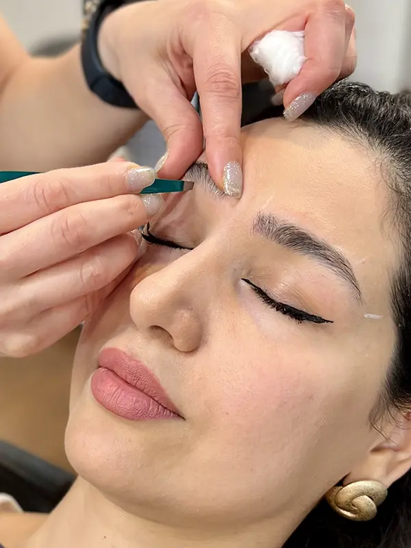 Professional eyebrow threading shaping and detailing at CocoRez in Port Coquitlam.